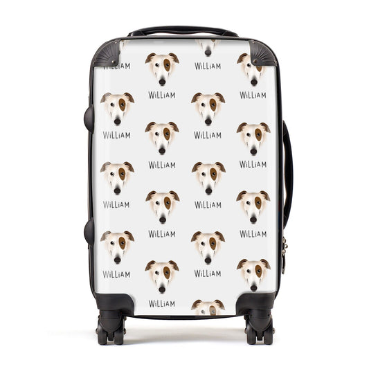 Borzoi Icon with Name Suitcase
