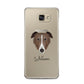 Borzoi Personalised Samsung Galaxy A5 2016 Case on gold phone