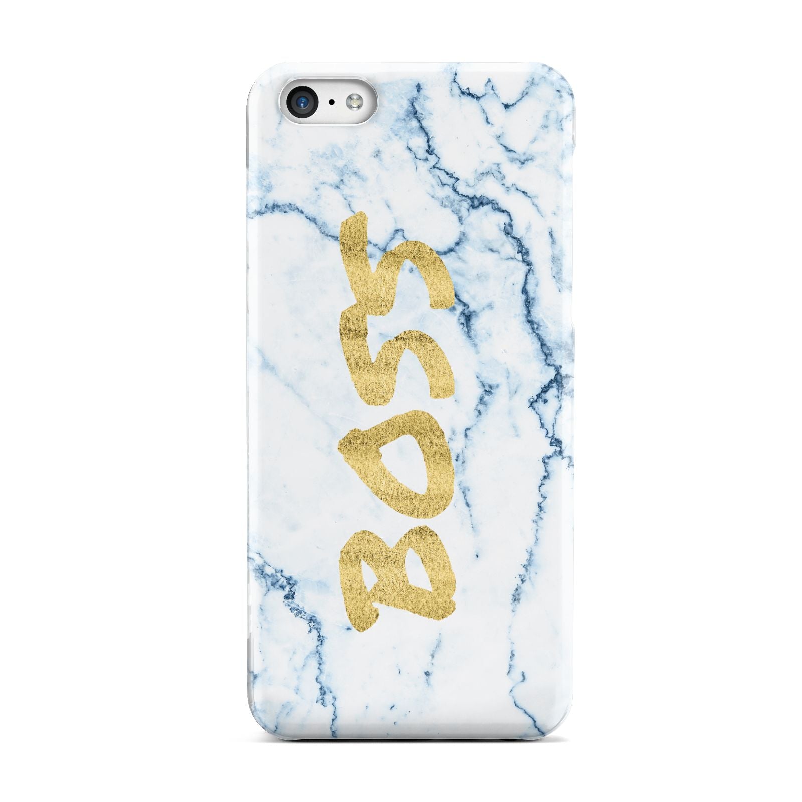Boss Gold Blue Marble Effect Apple iPhone 5c Case