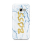 Boss Gold Blue Marble Effect Samsung Galaxy A3 2017 Case on gold phone