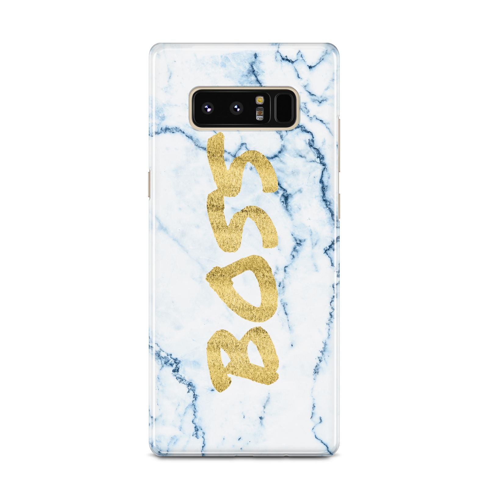 Boss Gold Blue Marble Effect Samsung Galaxy Note 8 Case