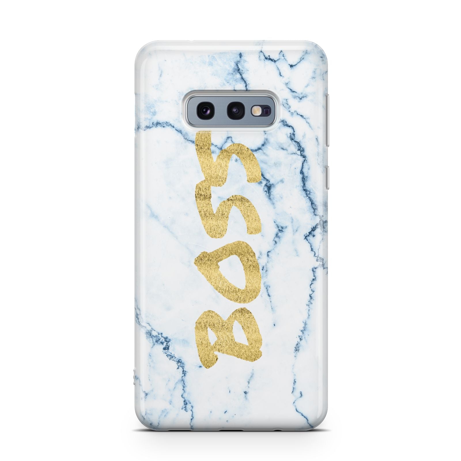 Boss Gold Blue Marble Effect Samsung Galaxy S10E Case