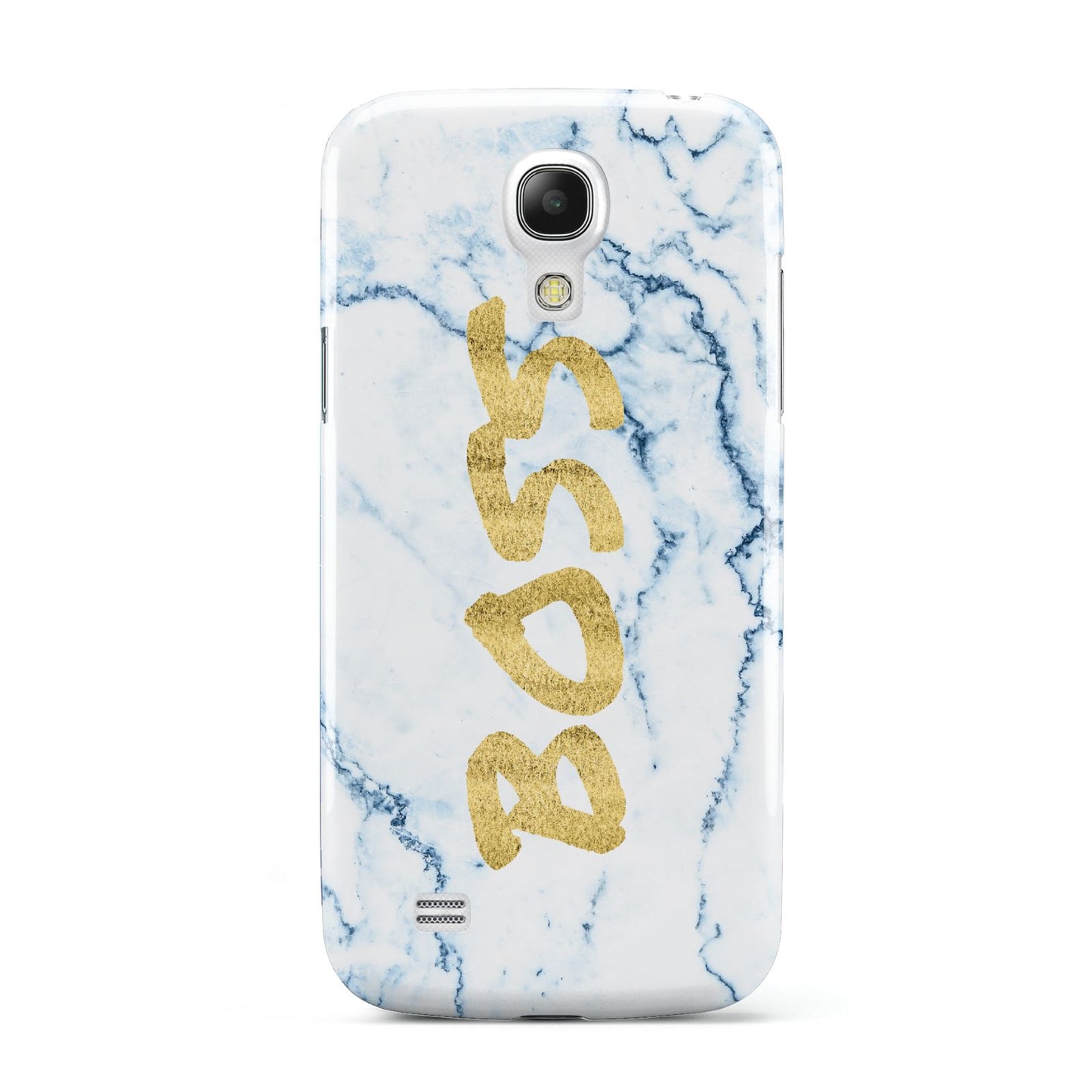 Boss Gold Blue Marble Effect Samsung Galaxy S4 Mini Case