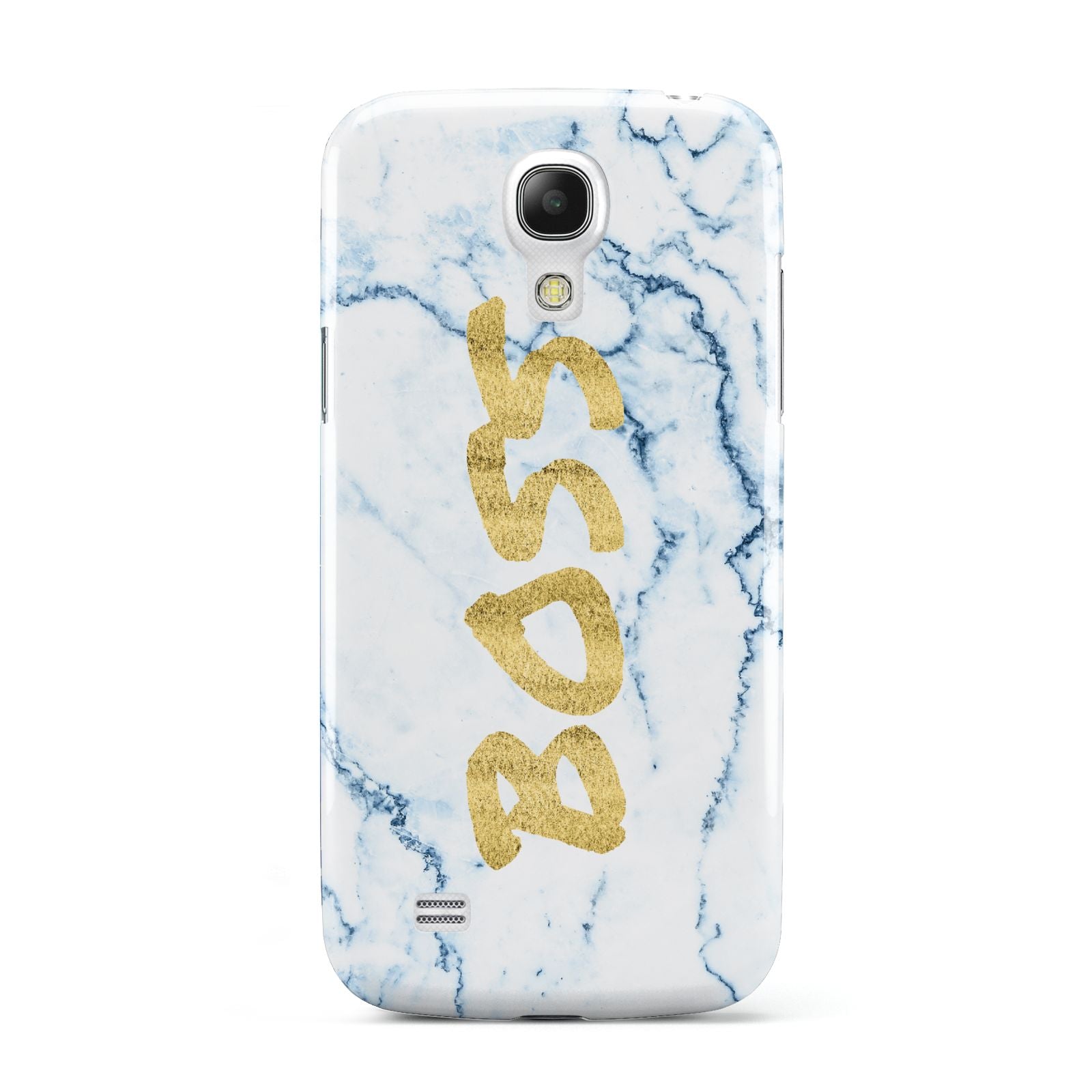 Boss Gold Blue Marble Effect Samsung Galaxy S4 Mini Case