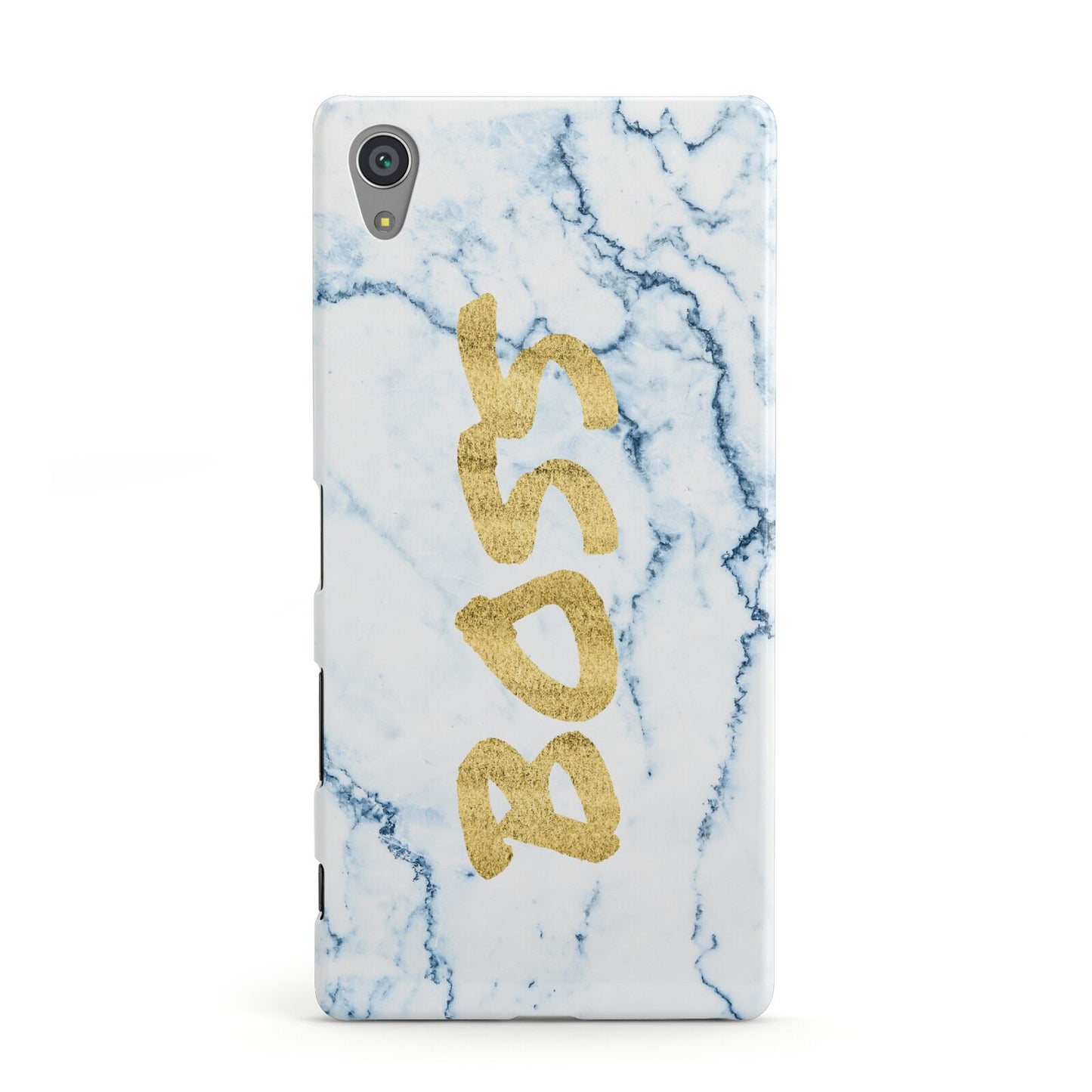 Boss Gold Blue Marble Effect Sony Xperia Case