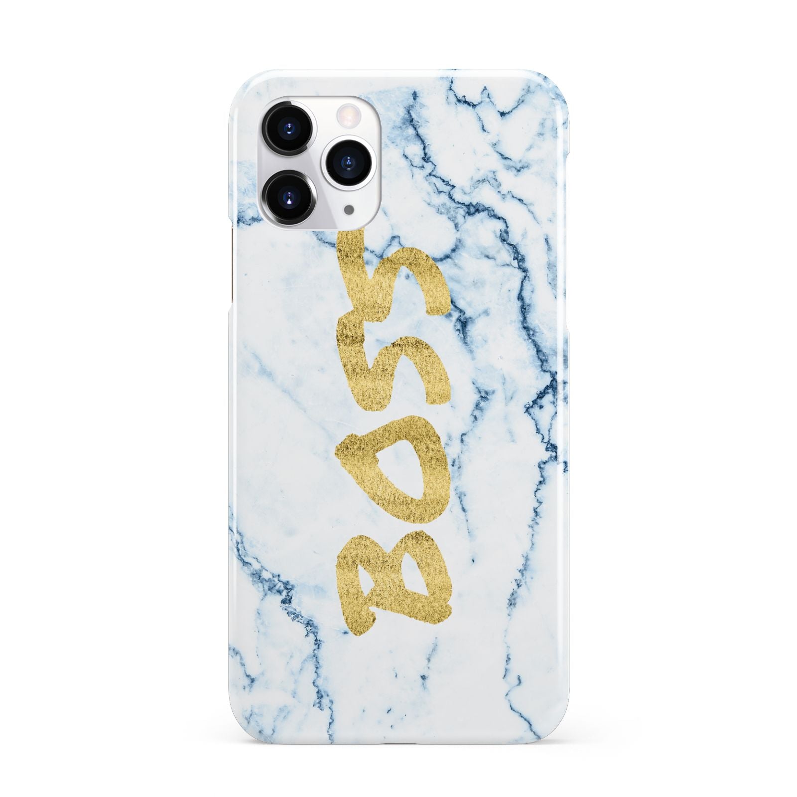 Boss Gold Blue Marble Effect iPhone 11 Pro 3D Snap Case