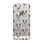 Boston Terrier Icon with Name Apple iPhone 5 Case