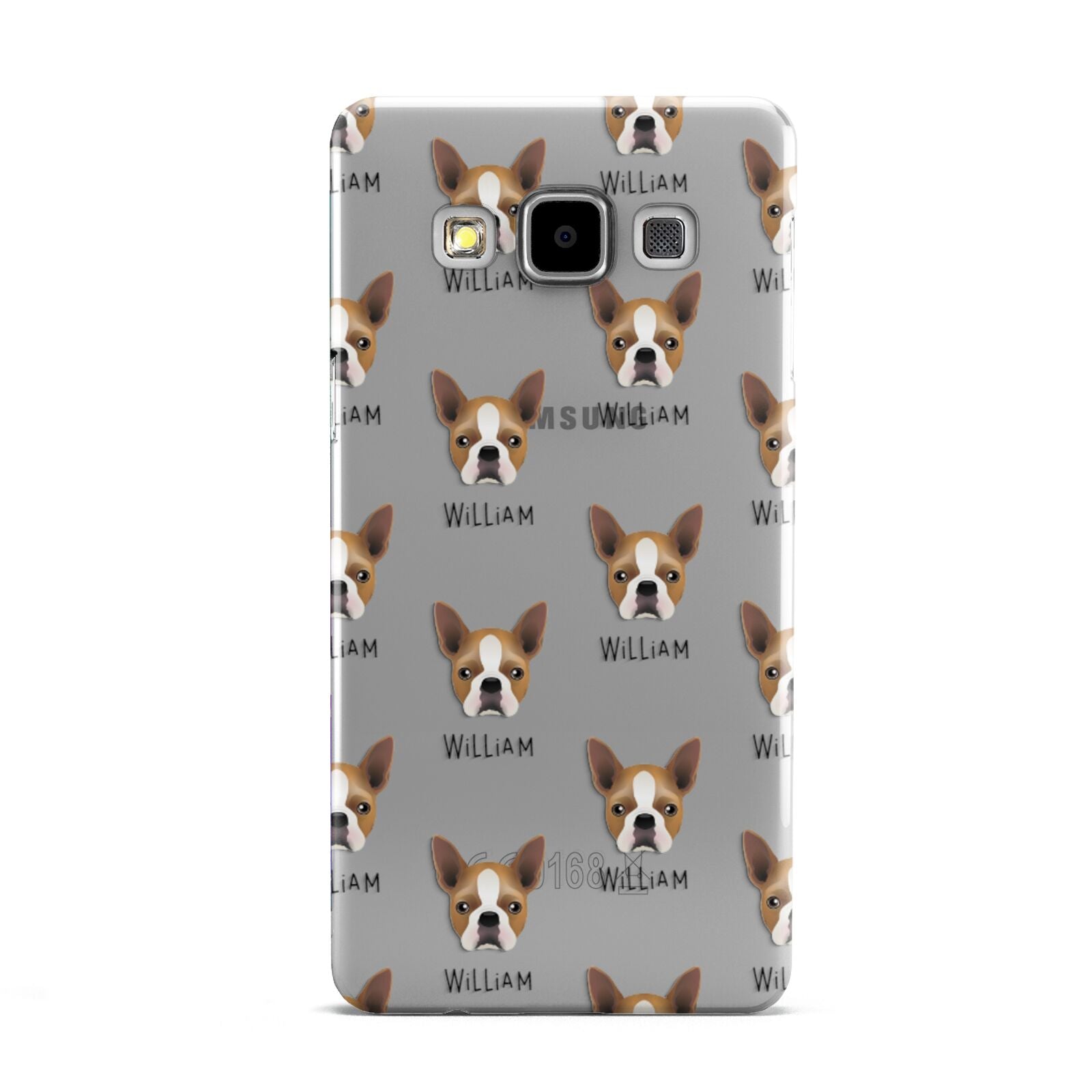 Boston Terrier Icon with Name Samsung Galaxy A5 Case