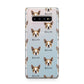 Boston Terrier Icon with Name Samsung Galaxy S10 Plus Case