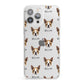 Boston Terrier Icon with Name iPhone 13 Pro Max Clear Bumper Case