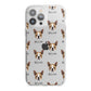 Boston Terrier Icon with Name iPhone 13 Pro Max TPU Impact Case with White Edges