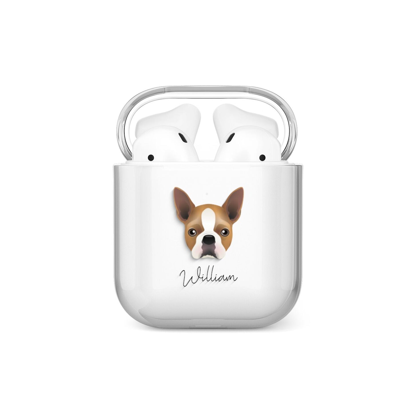 Boston Terrier Personalised AirPods Case