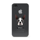 Boston Terrier Personalised Apple iPhone 4s Case