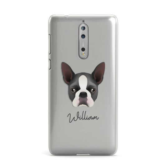 Boston Terrier Personalised Nokia Case
