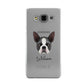 Boston Terrier Personalised Samsung Galaxy A3 Case