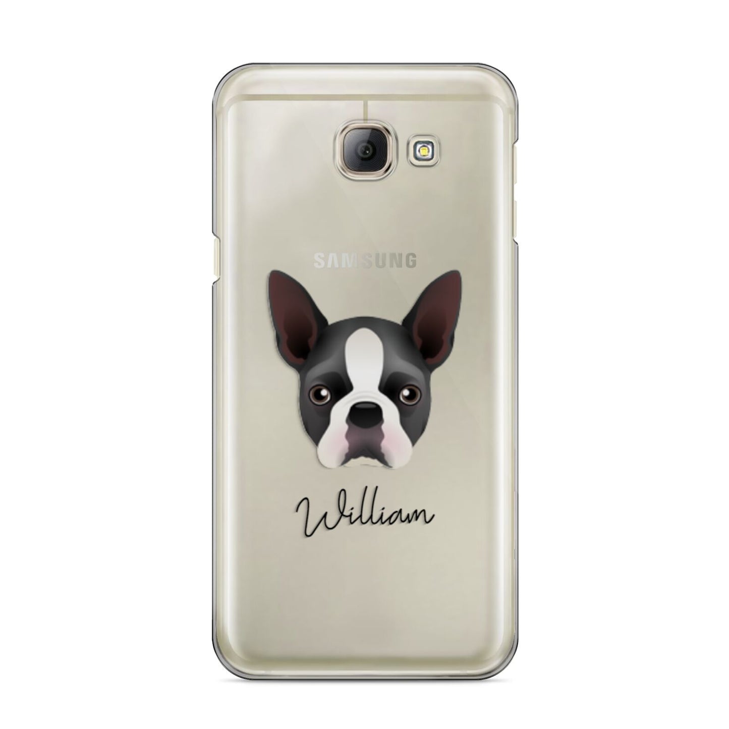 Boston Terrier Personalised Samsung Galaxy A8 2016 Case