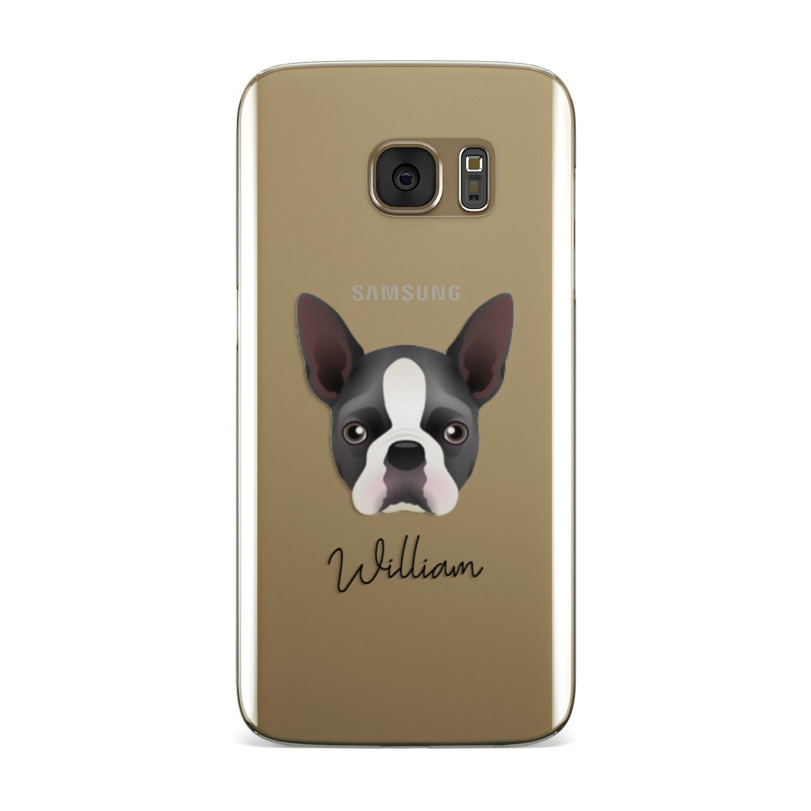 Boston Terrier Personalised Samsung Galaxy Case