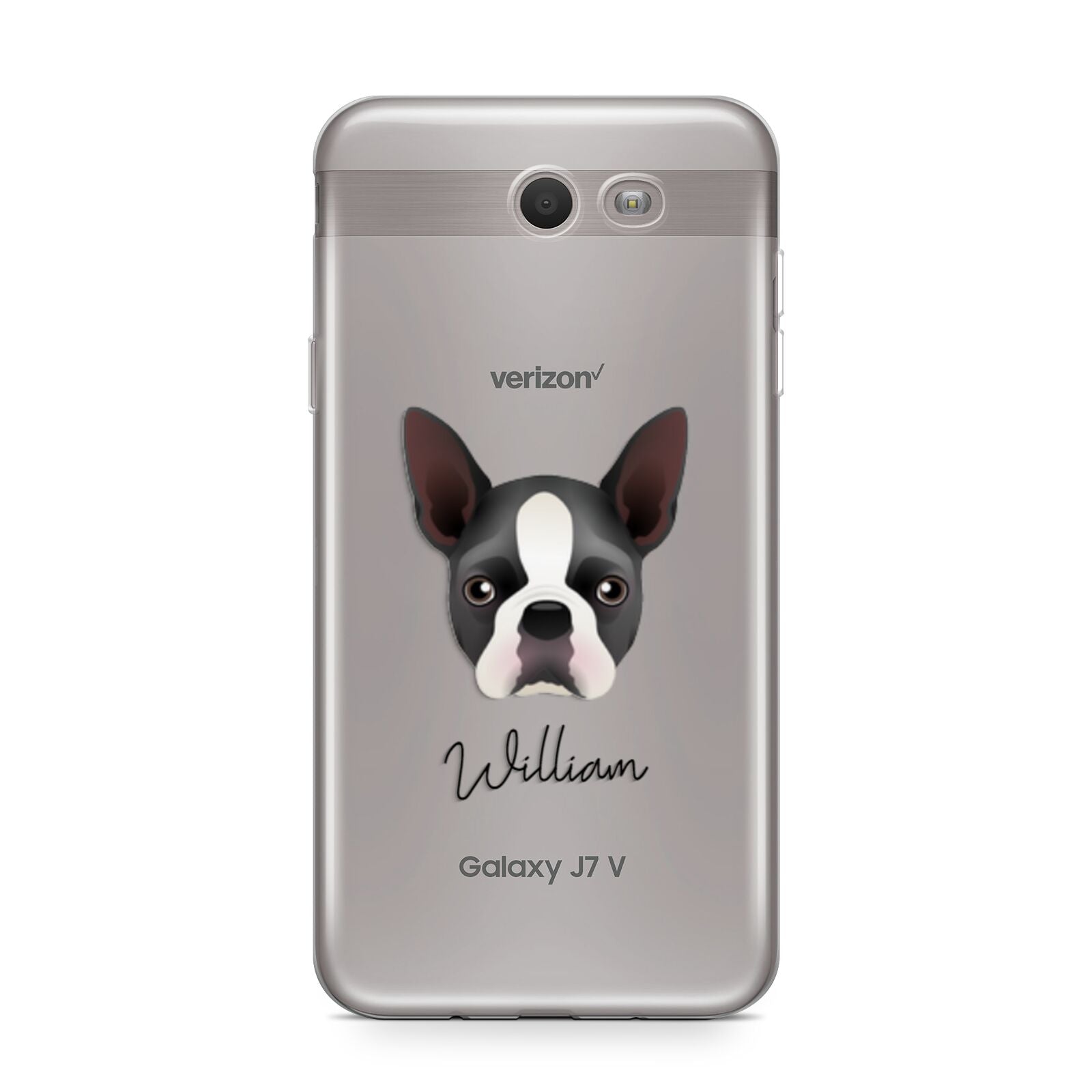 Boston Terrier Personalised Samsung Galaxy J7 2017 Case