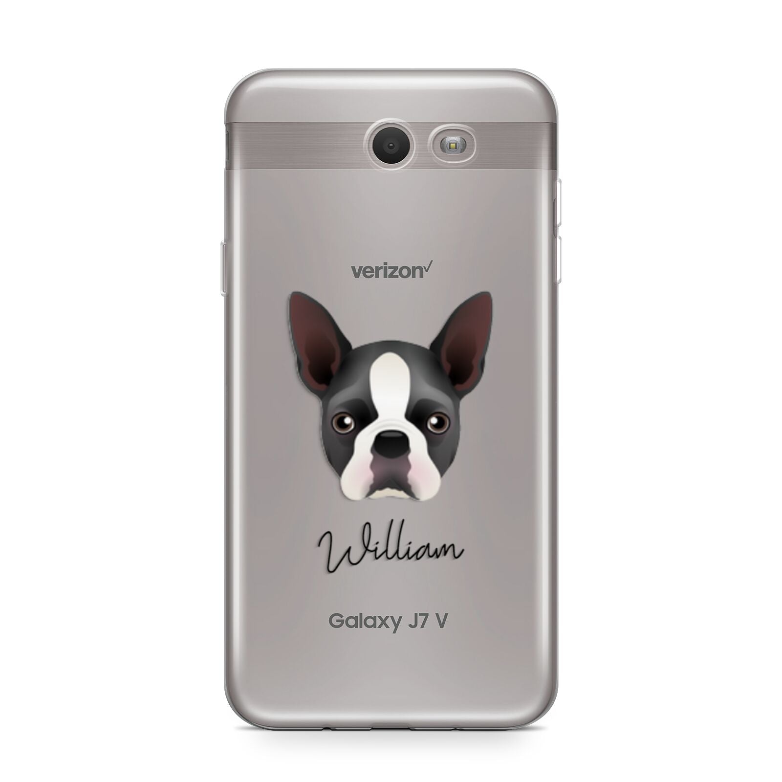 Boston Terrier Personalised Samsung Galaxy J7 2017 Case