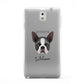 Boston Terrier Personalised Samsung Galaxy Note 3 Case