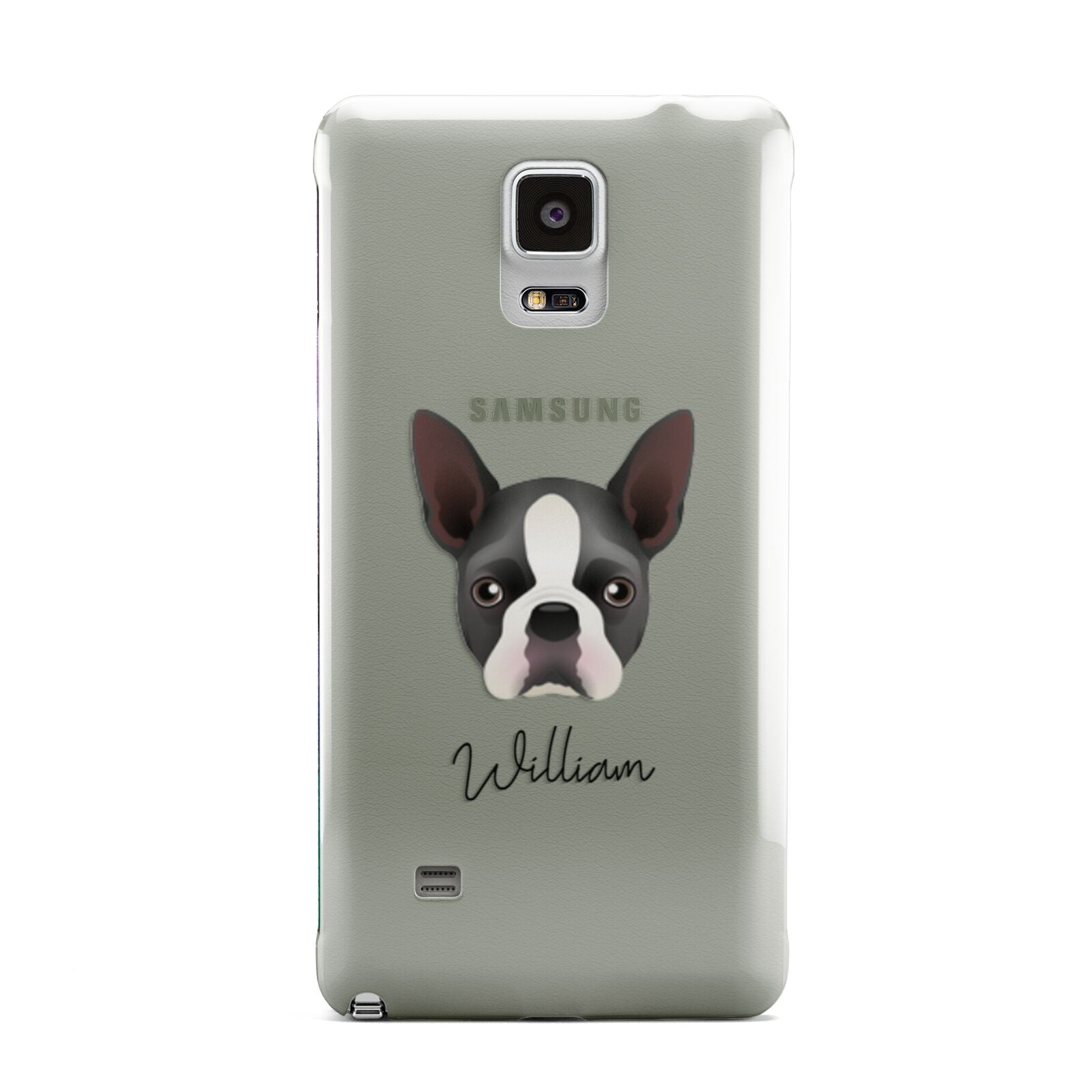 Boston Terrier Personalised Samsung Galaxy Note 4 Case