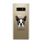 Boston Terrier Personalised Samsung Galaxy Note 8 Case
