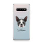 Boston Terrier Personalised Samsung Galaxy S10 Plus Case