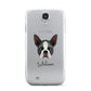 Boston Terrier Personalised Samsung Galaxy S4 Case
