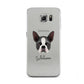 Boston Terrier Personalised Samsung Galaxy S6 Case