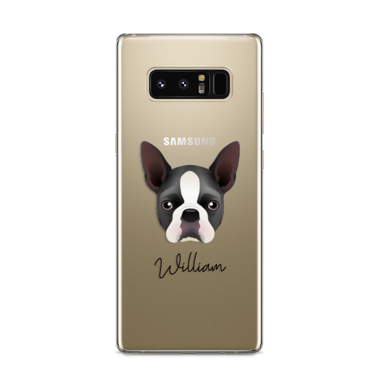 Boston Terrier Personalised Samsung Galaxy S8 Case