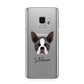 Boston Terrier Personalised Samsung Galaxy S9 Case