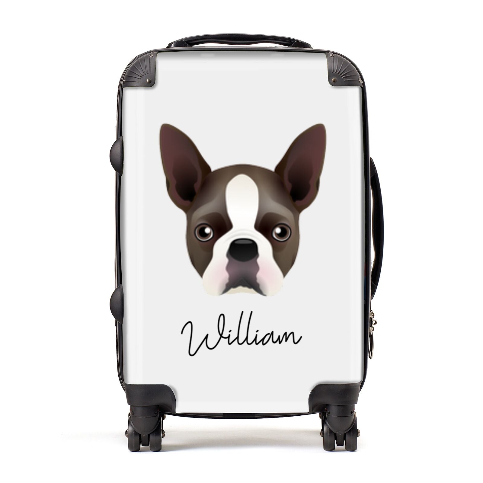 Boston Terrier Personalised Suitcase