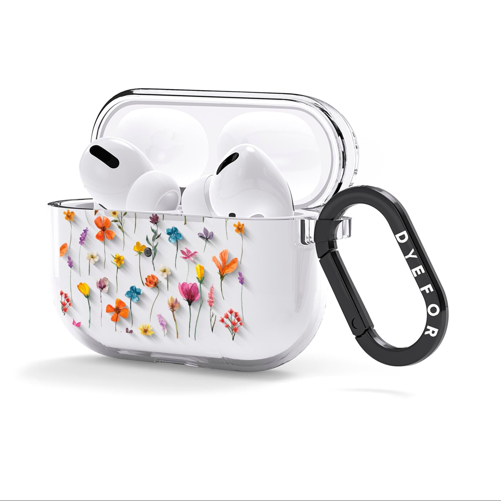 Botanical Floral AirPods Clear Case 3rd Gen Side Image