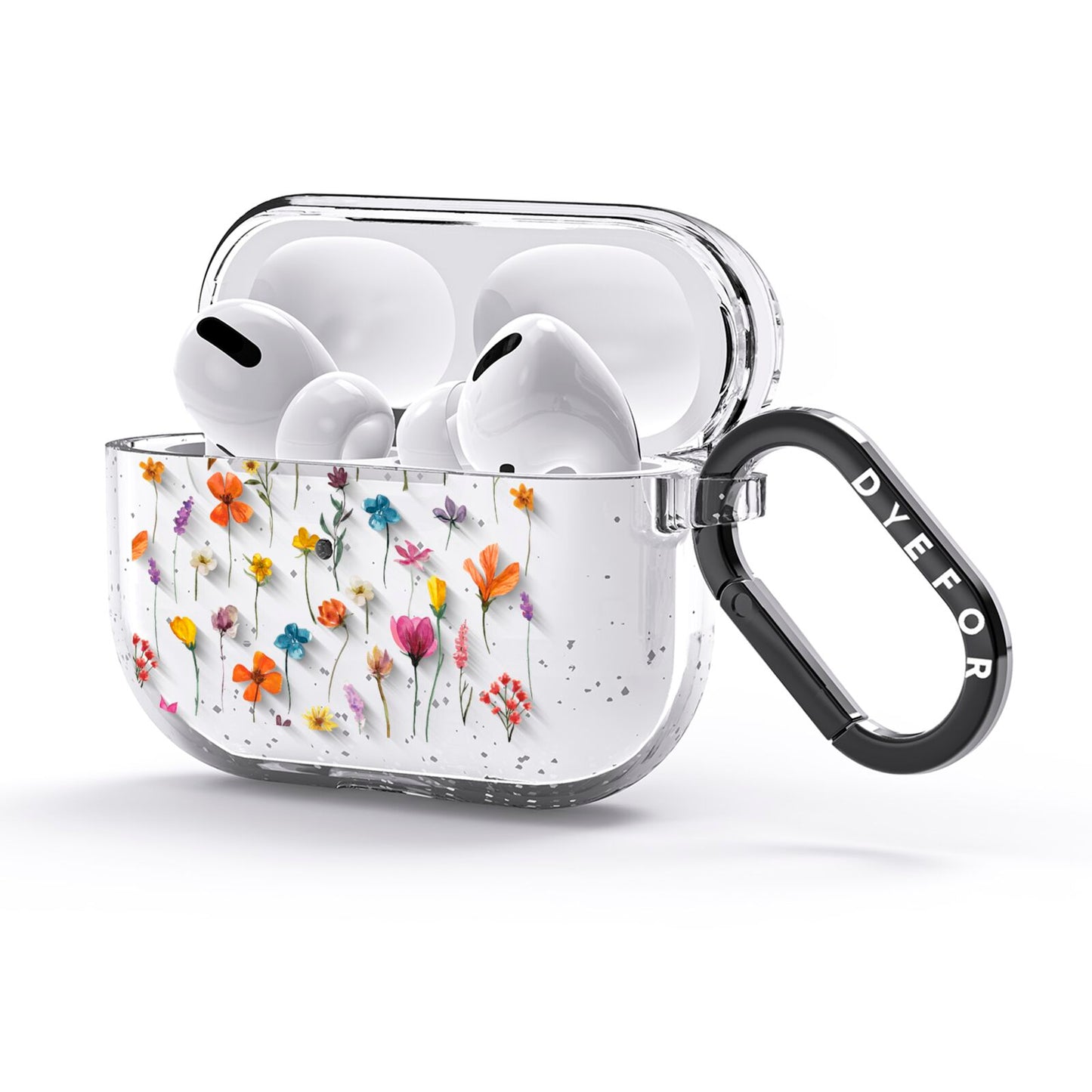 Botanical Floral AirPods Glitter Case 3rd Gen Side Image