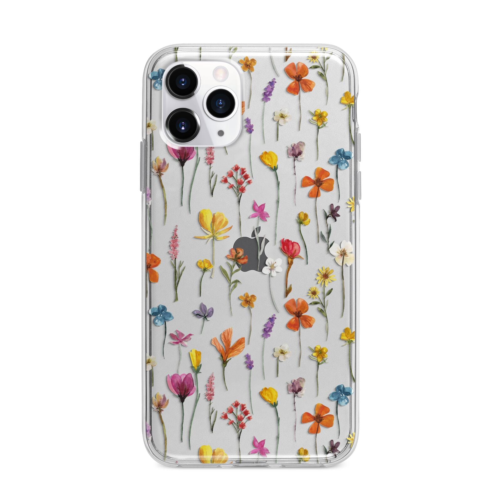 Botanical Floral Apple iPhone 11 Pro Max in Silver with Bumper Case
