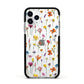Botanical Floral Apple iPhone 11 Pro in Silver with Black Impact Case