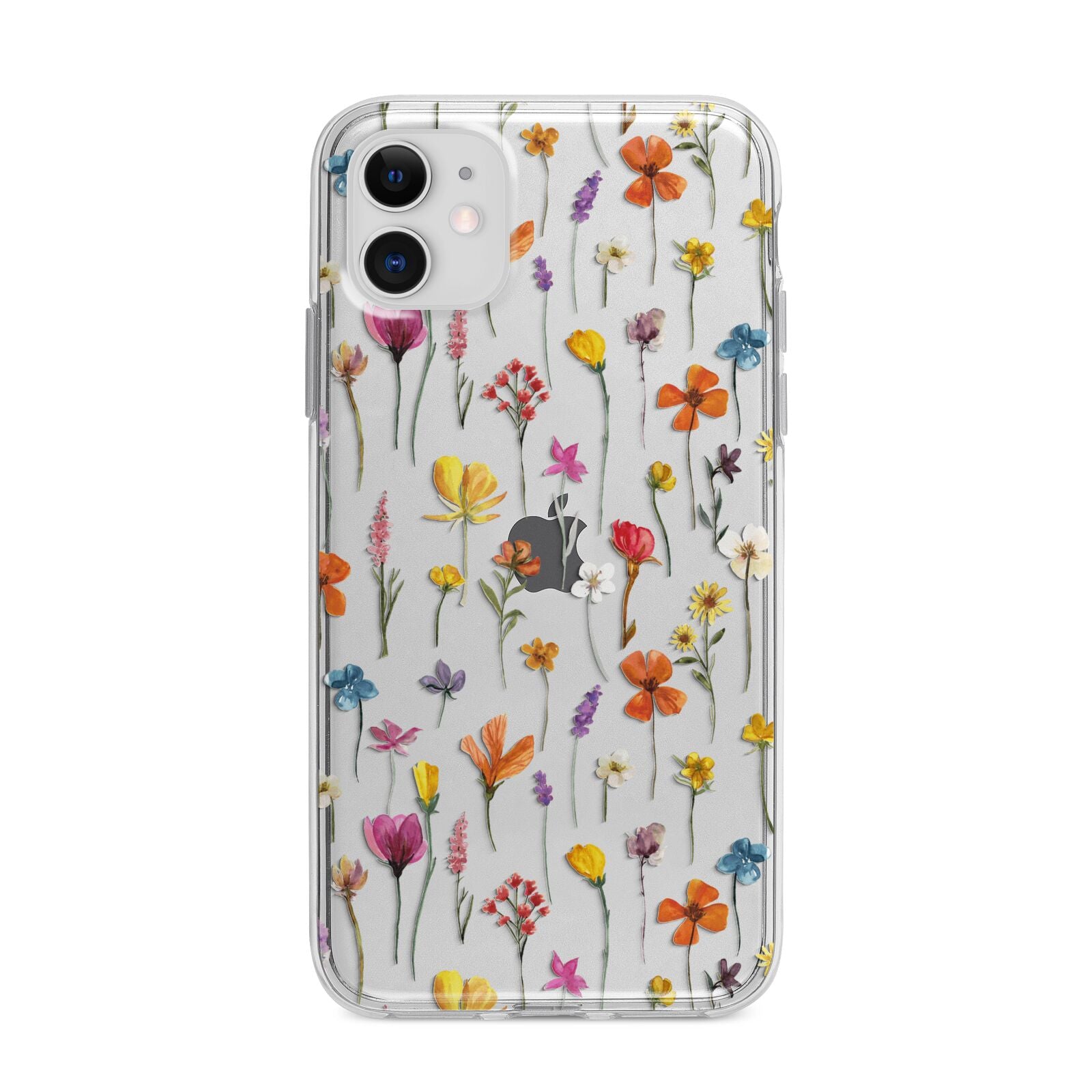 Botanical Floral Apple iPhone 11 in White with Bumper Case
