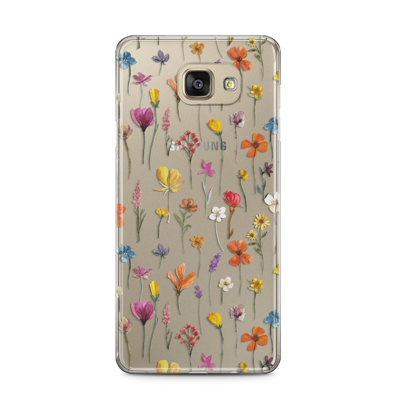 Botanical Floral Samsung Galaxy A5 2016 Case on gold phone