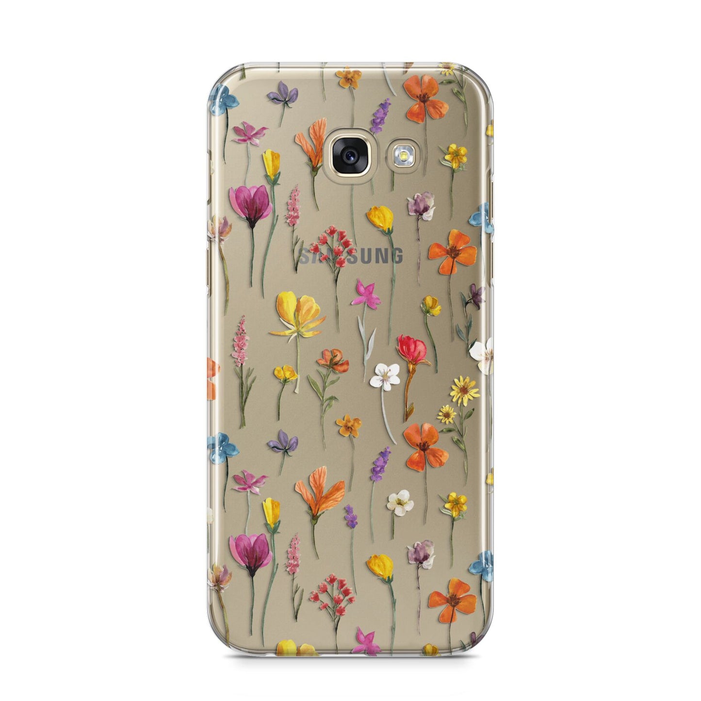 Botanical Floral Samsung Galaxy A5 2017 Case on gold phone