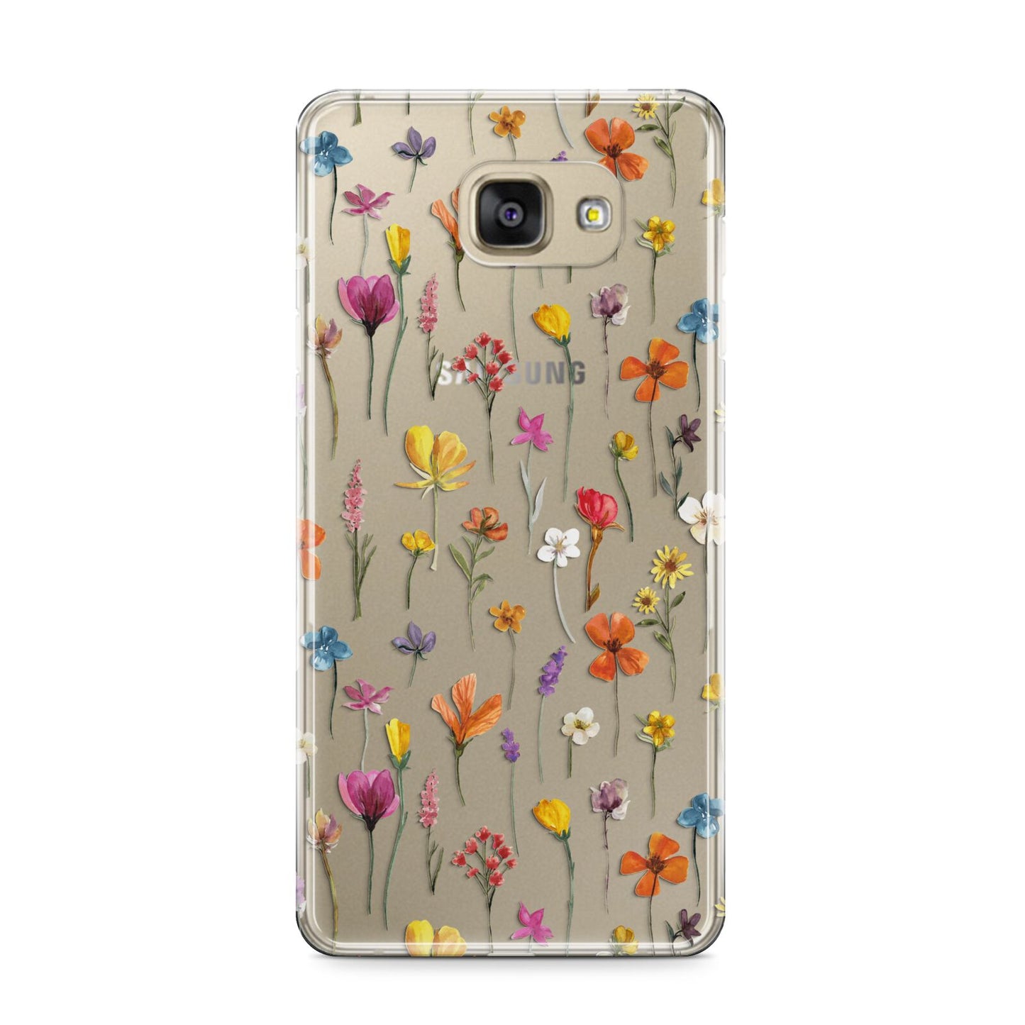 Botanical Floral Samsung Galaxy A9 2016 Case on gold phone