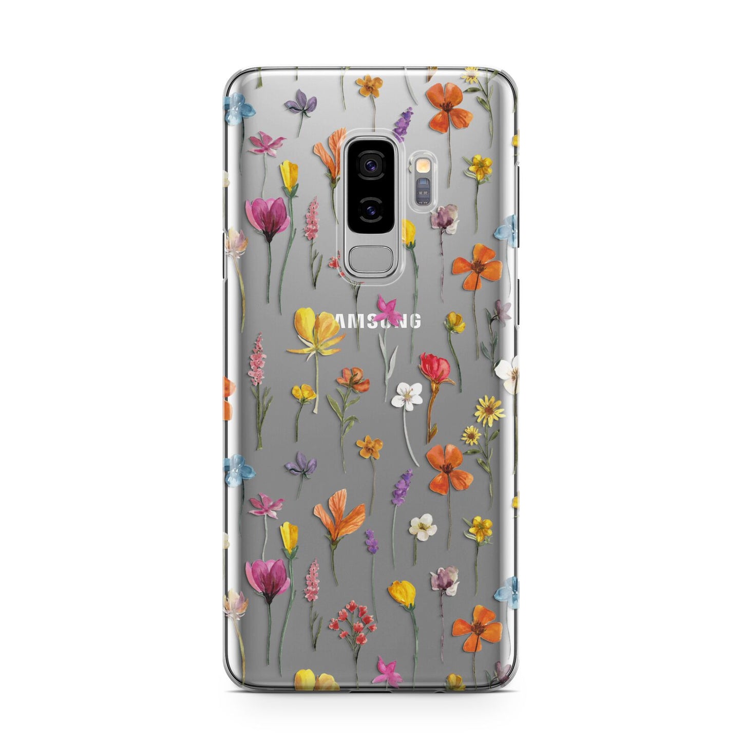 Botanical Floral Samsung Galaxy S9 Plus Case on Silver phone
