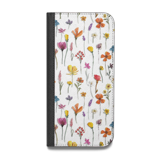 Botanical Floral Vegan Leather Flip iPhone Case