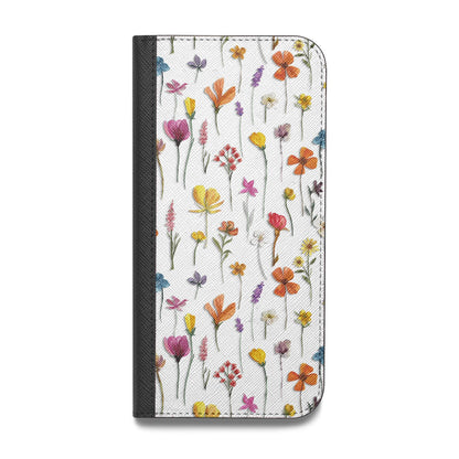 Botanical Floral Vegan Leather Flip iPhone Case