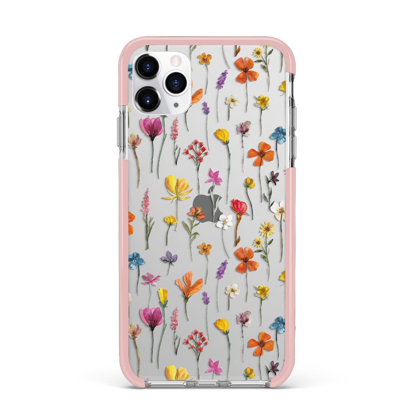 Botanical Floral iPhone 11 Pro Max Impact Pink Edge Case