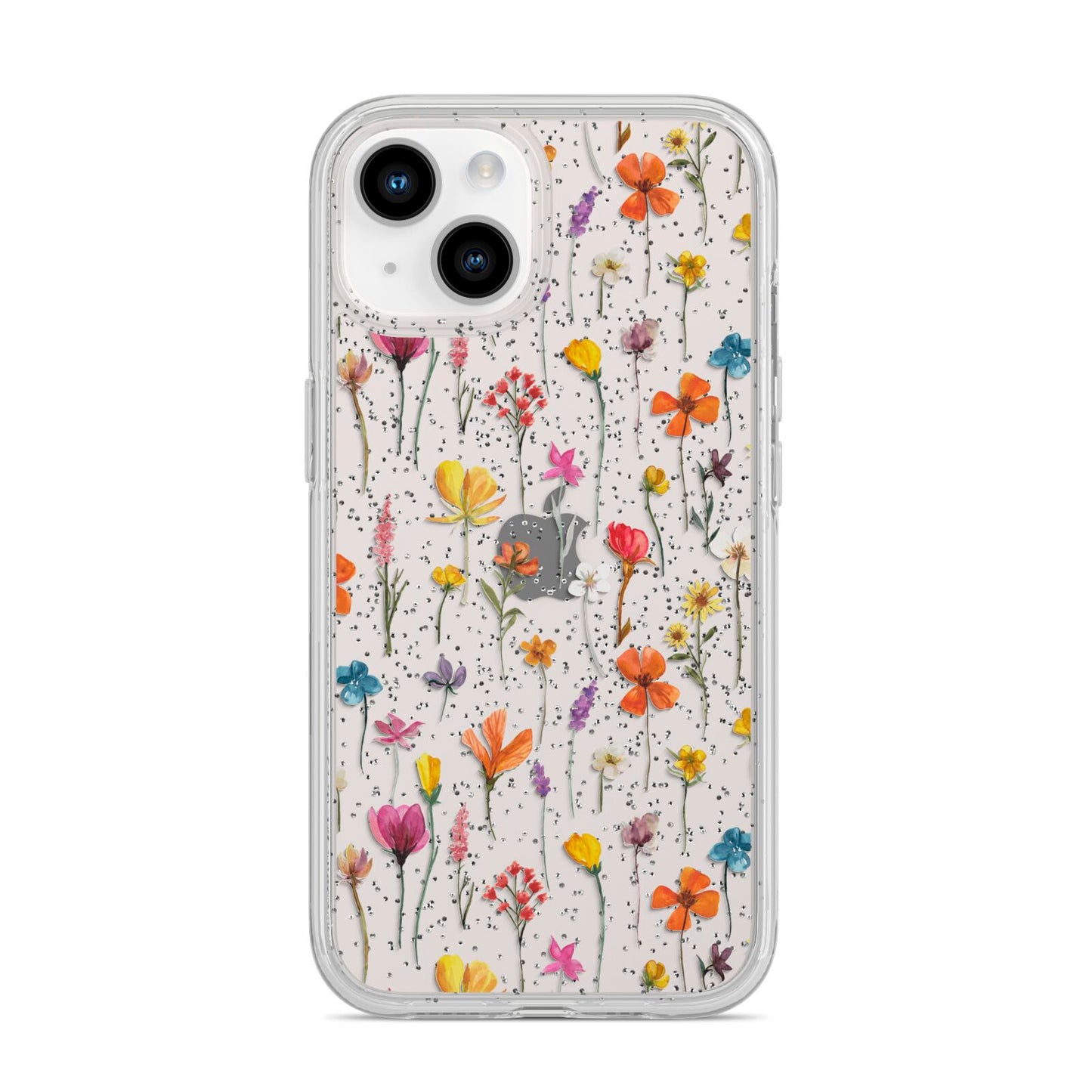 Botanical Floral iPhone 14 Glitter Tough Case Starlight