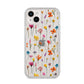 Botanical Floral iPhone 14 Plus Clear Tough Case Starlight