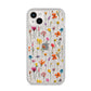 Botanical Floral iPhone 14 Plus Glitter Tough Case Starlight