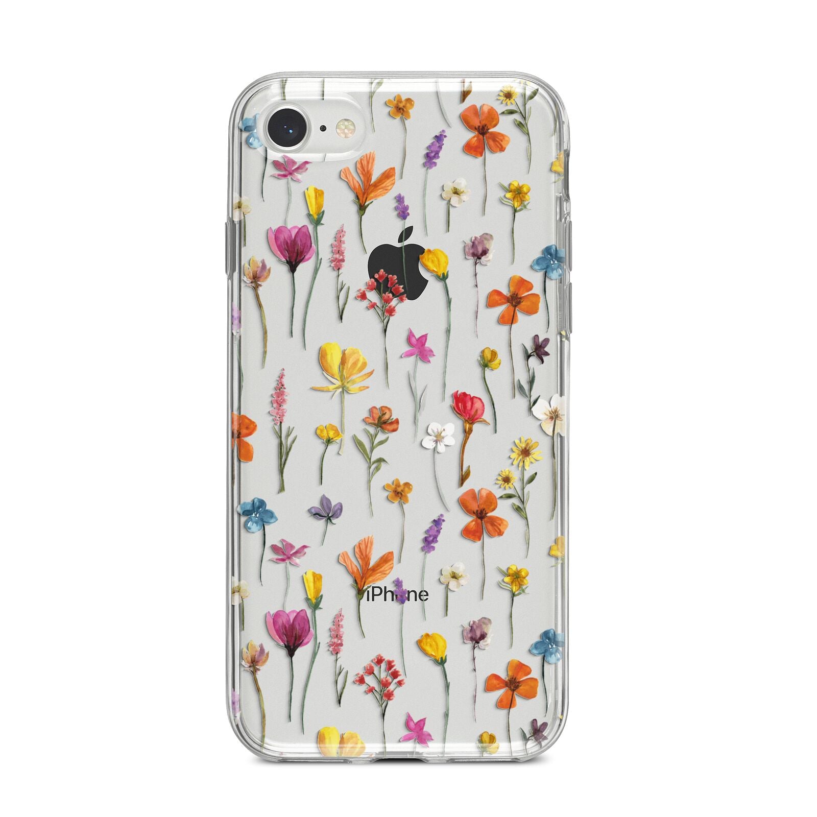 Botanical Floral iPhone 8 Bumper Case on Silver iPhone