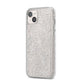 Botanical Leaf iPhone 14 Plus Glitter Tough Case Starlight Angled Image