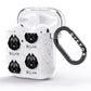 Bouvier Des Flandres Icon with Name AirPods Glitter Case Side Image